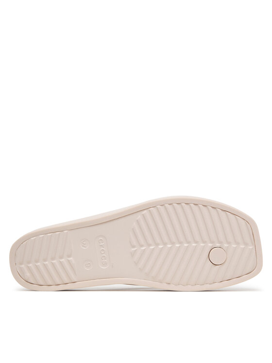 Crocs Japonki Crocs Miami Square Flatform Flip 214161 Brązowy