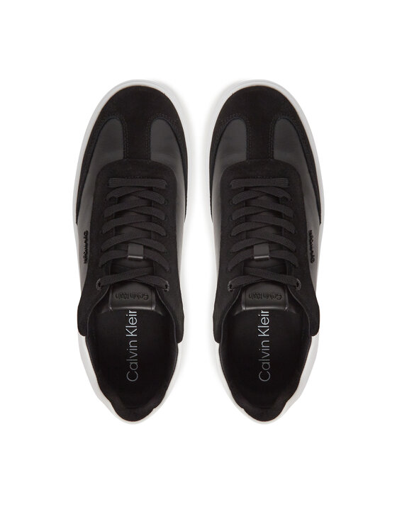 Calvin Klein Sneakersy Calvin Klein Cupsole Lace Up - Lth Sue Mix HW0HW02435 Czarny