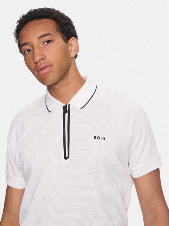 BOSS Boss Polo marškinėliai Philix 50519760 Balta Regular Fit