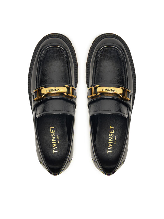 TWINSET Loaferice TWINSET 252TGT080 Crna