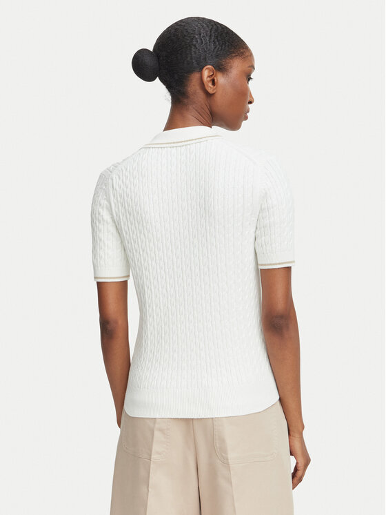 Lacoste Lacoste Polo AF0972 Crema Slim Fit