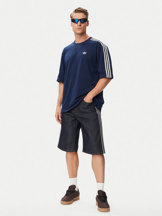 adidas adidas Футболка Adicolor 3-Stripes Oversized Tee KS7414 Cиній Oversize