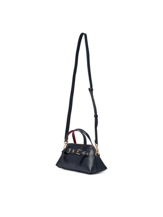 Tommy Hilfiger Táska Tommy Hilfiger Th Buckle Mini Tote AW0AW19034 Sötétkék