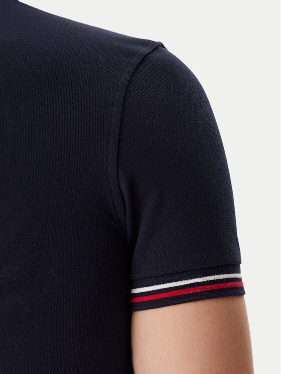 Tommy Hilfiger Tommy Hilfiger Polo Tipped MW0MW37346 Tamnoplava Slim Fit