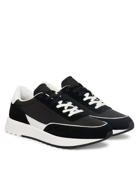 Calvin Klein Сникърси Calvin Klein City Runner Laceup Ny Mix HM0HM02144 Черен