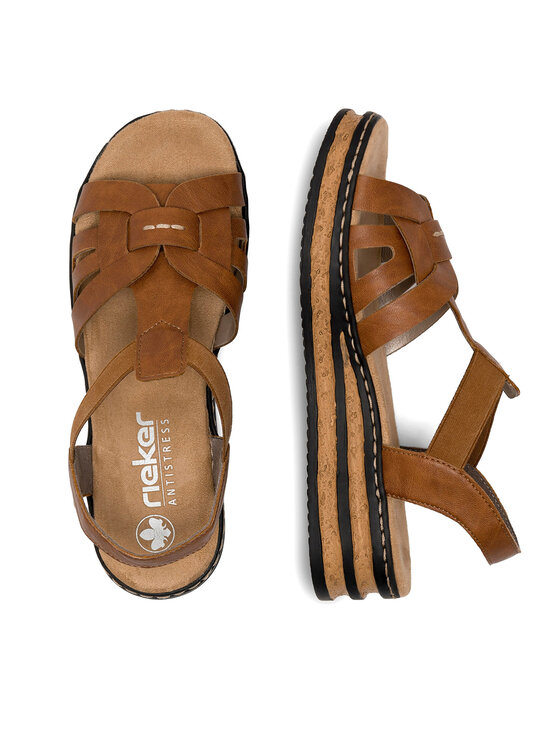 Rieker Sandály Rieker 62918-22 Hnědá