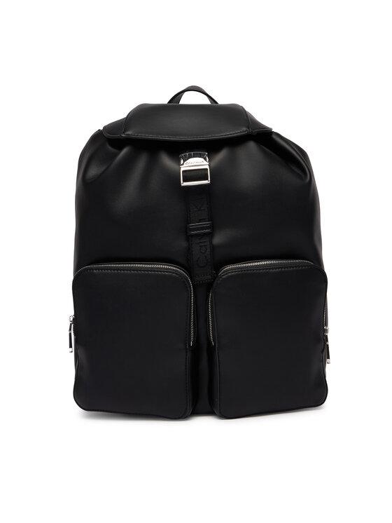 Calvin Klein Rucsac Calvin Klein Webbing Strap Flap LV04F3590G Negru