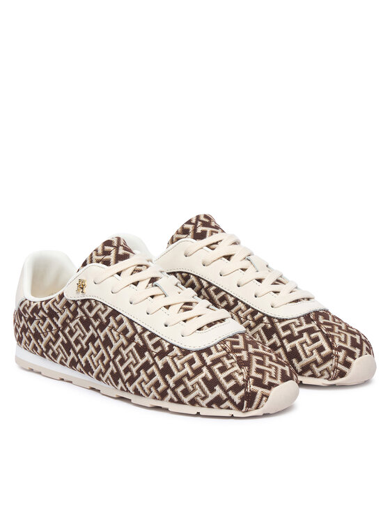 Tommy Hilfiger Snīkeri Tommy Hilfiger Bella Monogram Sneaker FW0FW09523 Brūns