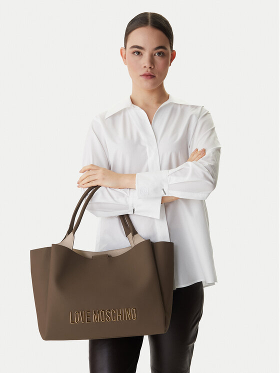 LOVE MOSCHINO Ročna torba LOVE MOSCHINO JC4107PP1OKD0203 Rjava