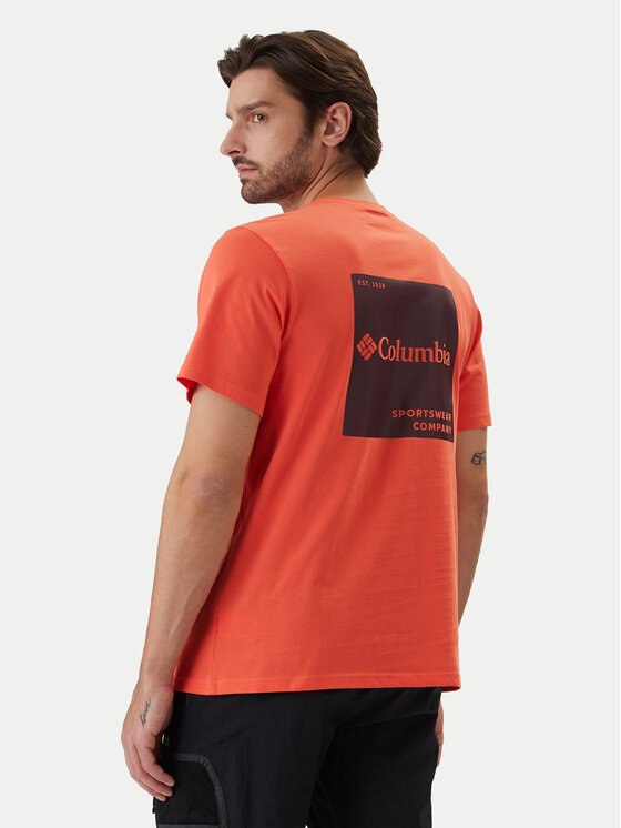 Columbia Columbia Camiseta CSC™ Logo Back Tee 2155011 Naranja Regular Fit