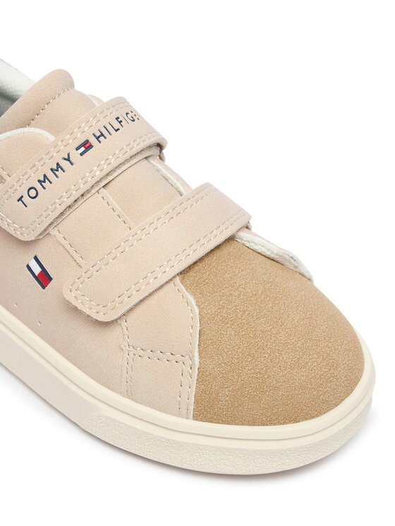 Tommy Hilfiger Sneakersy Tommy Hilfiger Low Cut Velcro Sneaker T1X9-35218-1959 M Beżowy