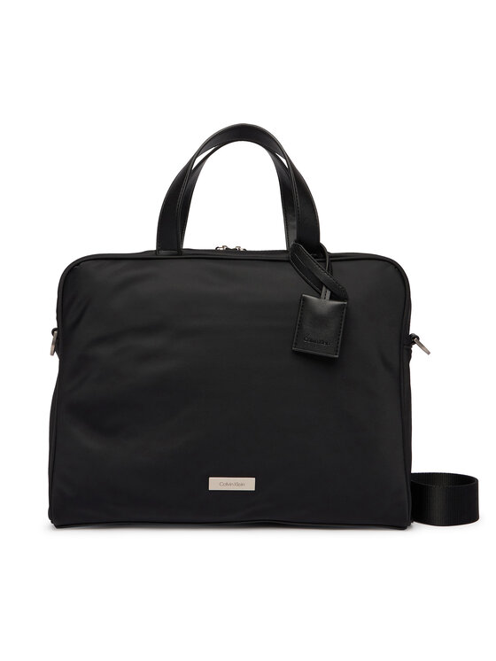 Calvin Klein Torba na laptopa Calvin Klein Sleek Slim Commuter LV04D3351G Czarny