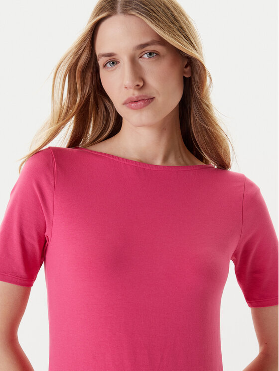 United Colors Of Benetton United Colors Of Benetton T-shirt 3FJHD109K Rosa Slim Fit