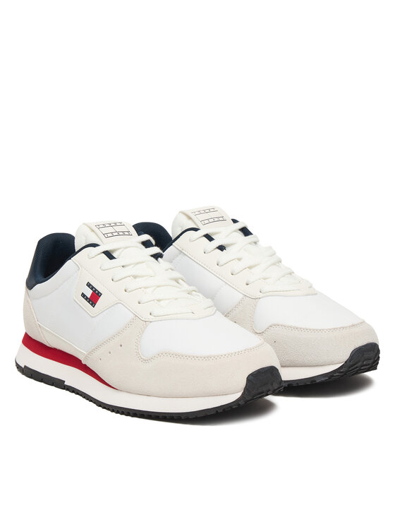 Tommy Jeans Sneakers Tommy Jeans Tjm Eva Runner Leather EM0EM01649 Alb