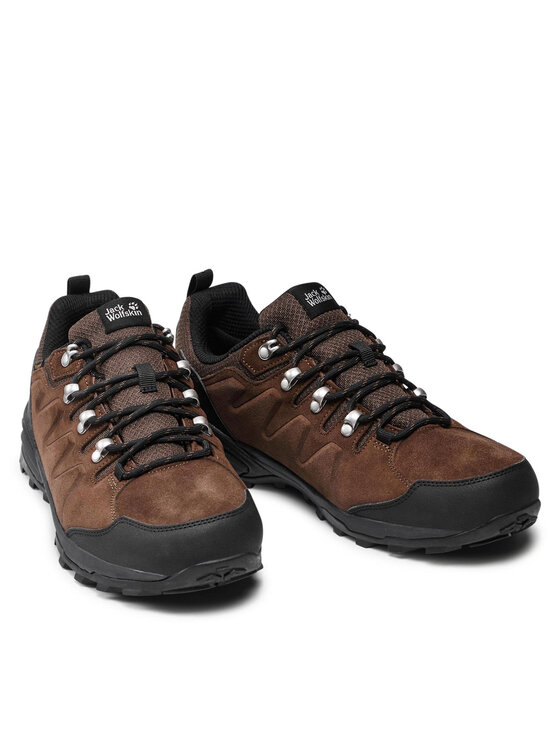 Jack Wolfskin Трекінгові черевики Jack Wolfskin Refugio Texapore Low M 4049851 Коричневий