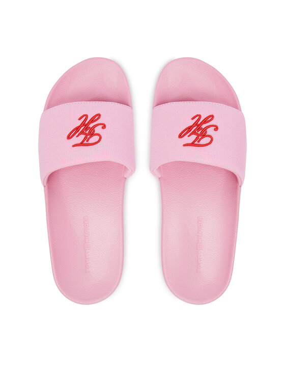 Tommy Hilfiger Παντόφλες Tommy Hilfiger Th Script Pool Slide FW0FW09286 Ροζ