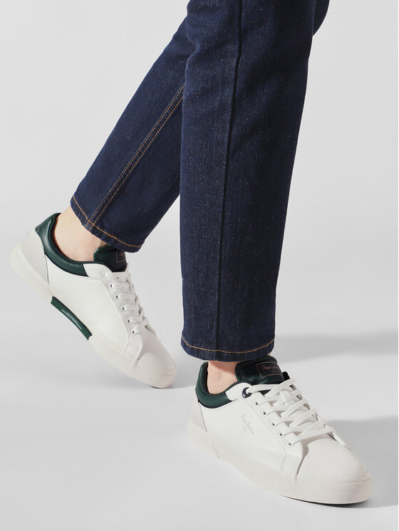 Pepe Jeans Сникърси Pepe Jeans PMS31006 Бял