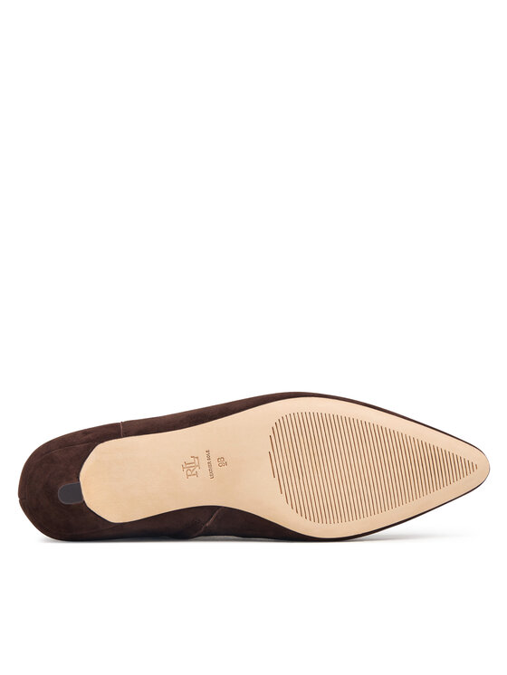 LAUREN RALPH LAUREN Škornji LAUREN RALPH LAUREN Frncsa Bt Hl Bo Bte 802P15722002 Rjava