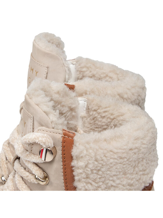 Tommy Hilfiger Scarponcini Tommy Hilfiger Th Outdoor Flat Boot FW0FW05944 Beige