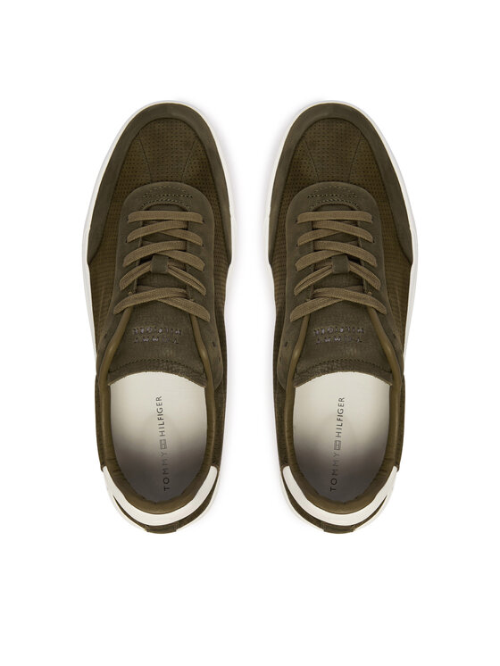 Tommy Hilfiger Laisvalaikio batai Tommy Hilfiger Th Court Best FM0FM05821 Žalia