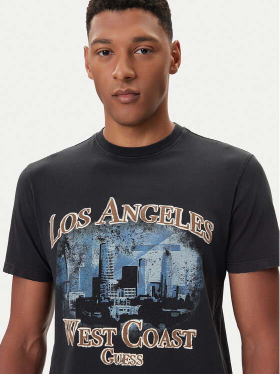 Guess Guess Футболка M5BI02 K8FQ4 Чорний Regular Fit