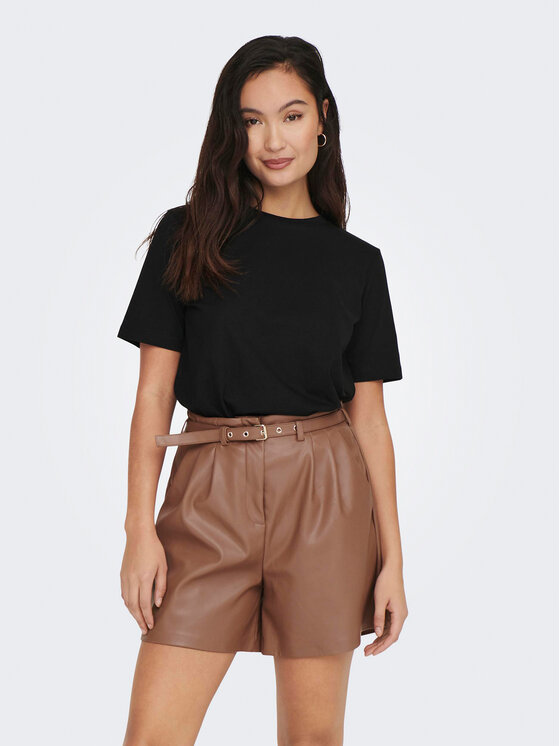 ONLY ONLY Marškinėliai 15270390 Juoda Regular Fit