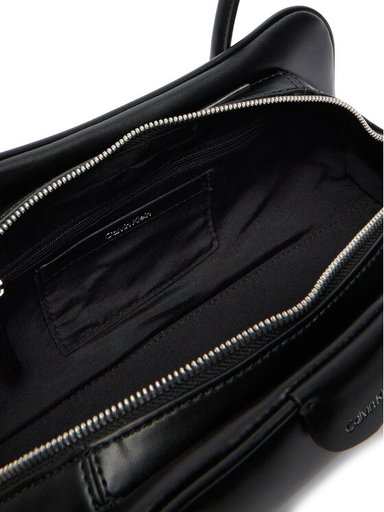Calvin Klein Torbica Calvin Klein Emblem Trio Shoulder Bag LV04F3369G Crna