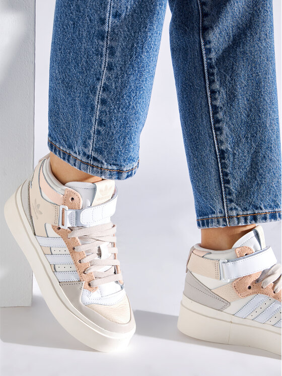 adidas Sneakersy adidas Forum Bonega Mid W GW7061 Beżowy