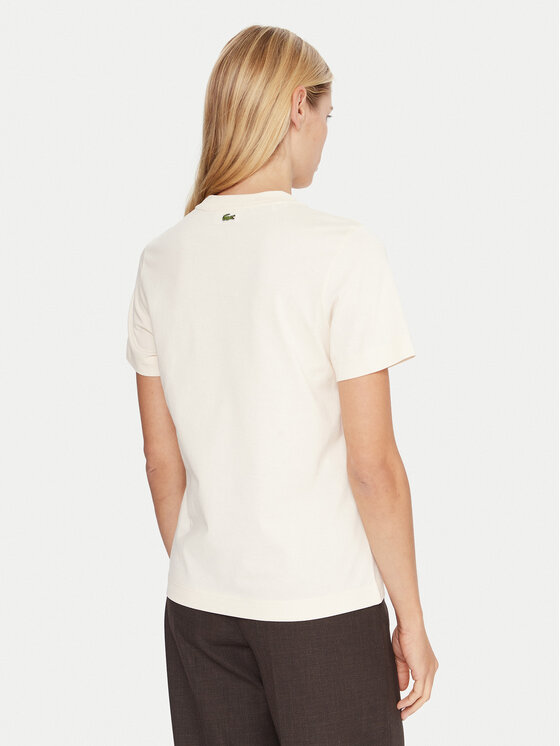 Lacoste Lacoste Camiseta TF0355 Beis Regular Fit