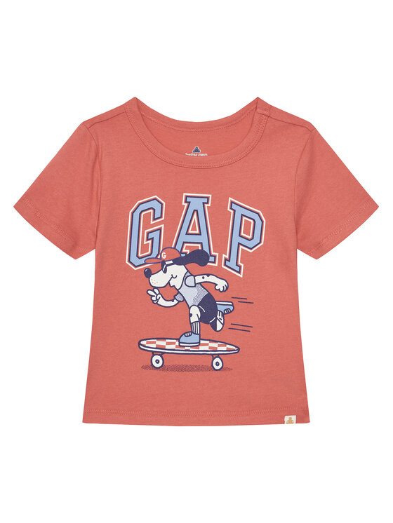 Gap Gap Majica 738060-00 Koral Regular Fit