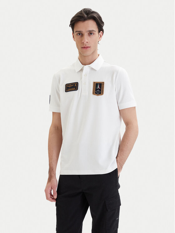 Aeronautica Militare Aeronautica Militare Polo 261PO1927UP00191 Blanco Regular Fit