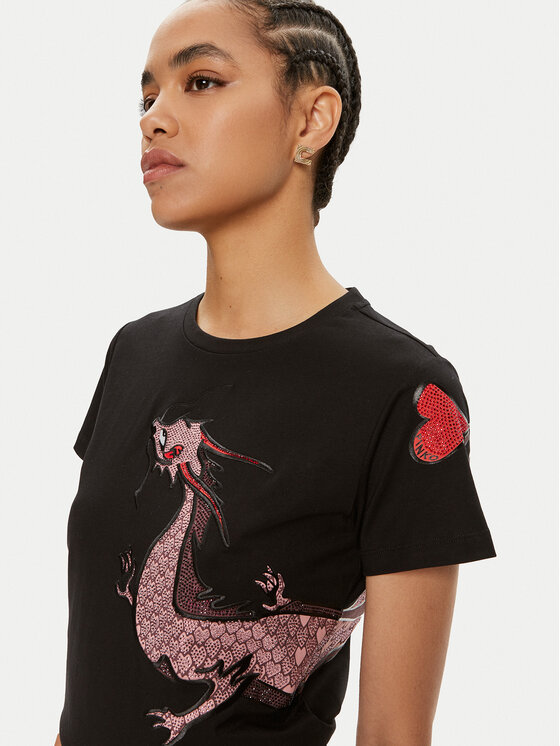 PINKO Pinko T-shirt Quentin 100535 A1QT Nero Regular Fit