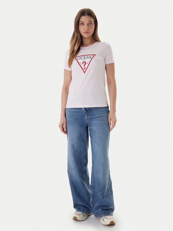 Guess Guess Camiseta W1YI1B I3Z14 Rosa Regular Fit
