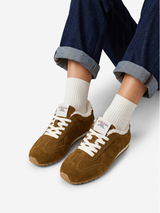 Guess Jeans Sneakersy Guess Jeans EO-GSJ0126 Brązowy
