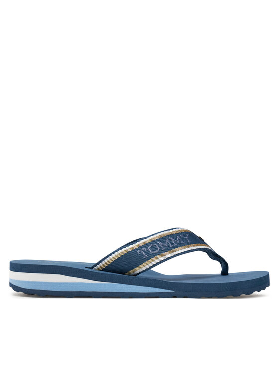 Tommy Hilfiger Flip flop Tommy Hilfiger Im Hilfiger Beach Sandal FW0FW08015 Albastru