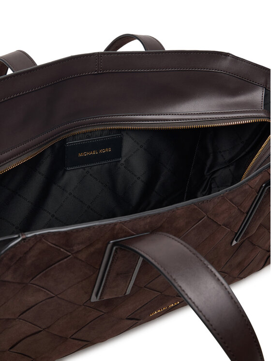MICHAEL Michael Kors Дамска чанта MICHAEL Michael Kors Hudson 33F6GHDT3X Тъмнокафяв