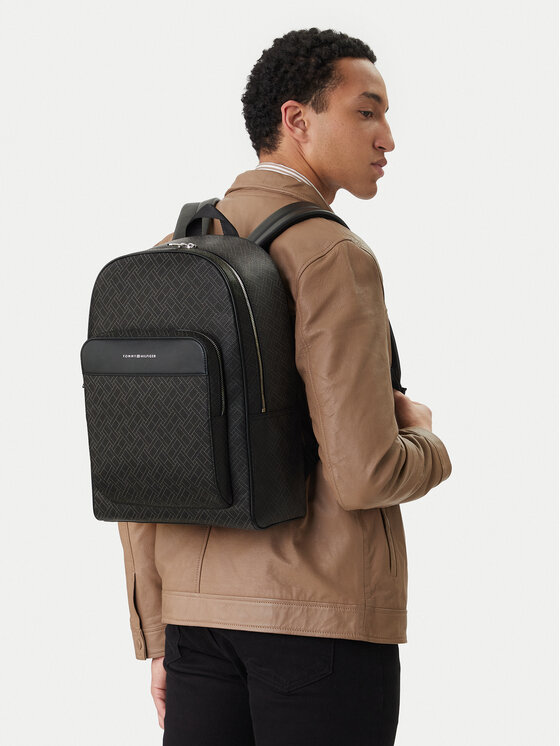 Tommy Hilfiger Mochila Tommy Hilfiger Th Flag Monogram Backpack AM0AM14137 Negro