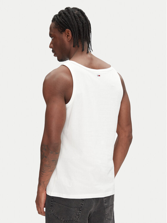 Tommy Jeans Tommy Jeans Smanicato Entry Graphic DM0DM20790 Écru Slim Fit