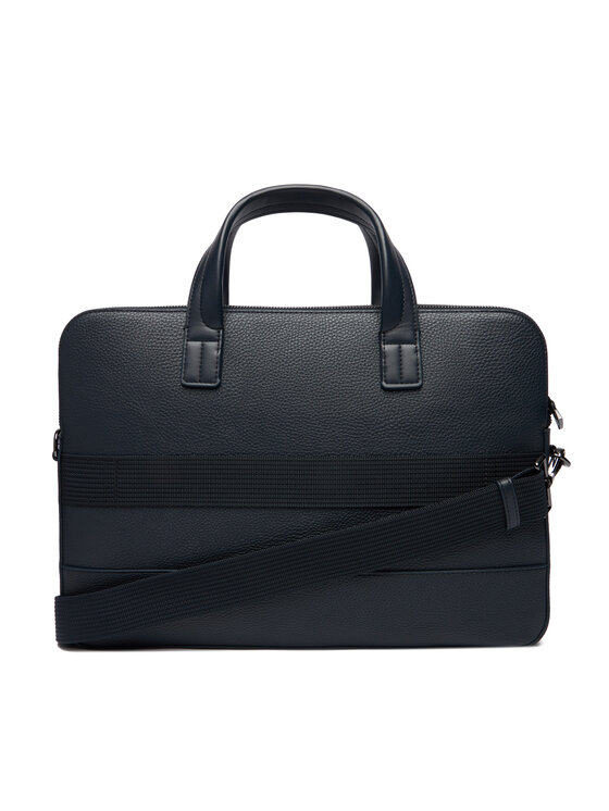 Tommy Hilfiger Torba za prenosnik Tommy Hilfiger Th Central Slim Computer Bag AM0AM13631 Mornarsko modra