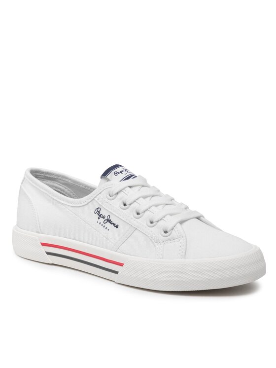 Pepe Jeans Πάνινα παπούτσια Pepe Jeans Brady W Basic PLS31287 Λευκό
