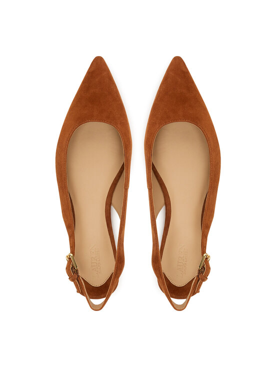 LAUREN RALPH LAUREN Balerinke LAUREN RALPH LAUREN 802967746002 Rjava