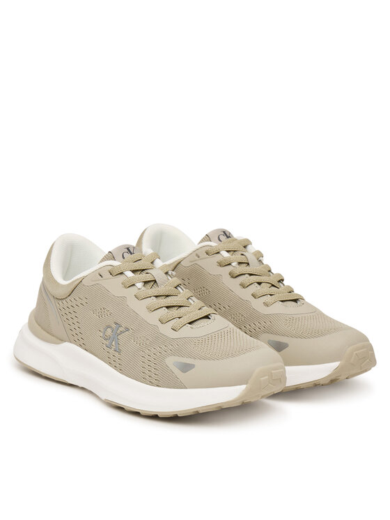 Calvin Klein Сникърси Calvin Klein Low Cut Lace-Up V3X9-83311-1903 Бежов