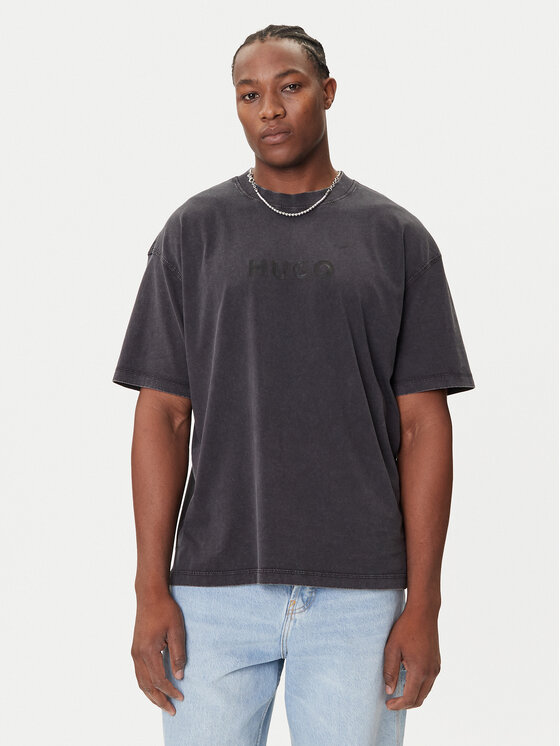 HUGO HUGO Camiseta Nebute 50542638 Negro Loose Fit