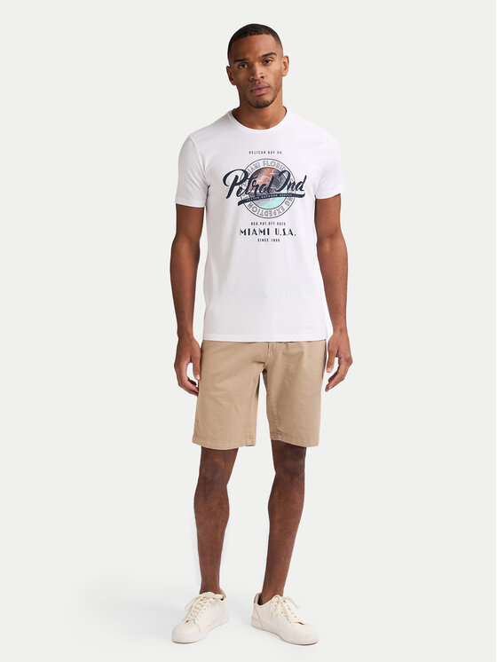 Petrol Industries Petrol Industries Camiseta M-1050-TSR602 Blanco Regular Fit