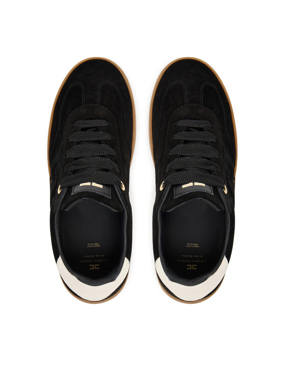Elisabetta Franchi Снікерcи Elisabetta Franchi Low Cut Lace Up F4A9-E0340-0071 D Чорний
