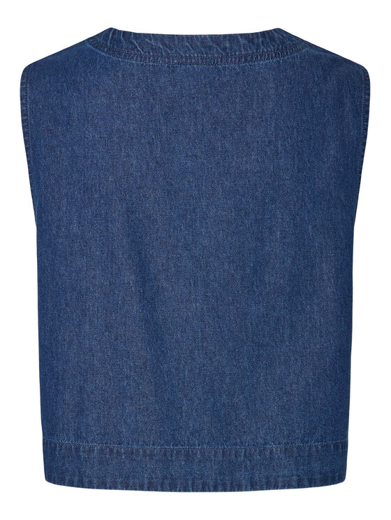 Pieces Pieces Топ Tenim 17157936 Cиній Regular Fit