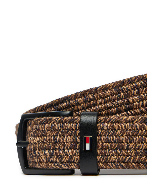 Tommy Hilfiger Cinturón para hombre Tommy Hilfiger Denton AM0AM12548 Marrón
