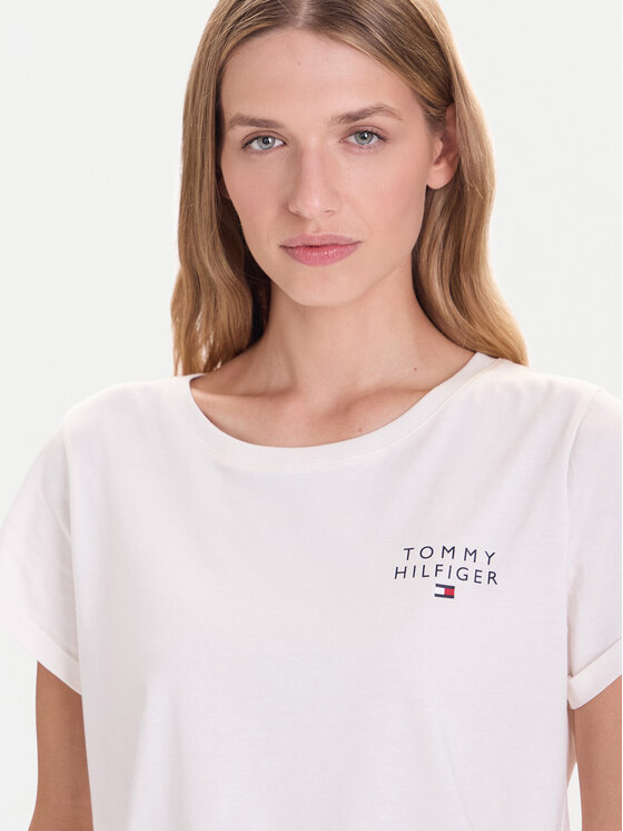 Tommy Hilfiger Tommy Hilfiger Camiseta UW0UW04525 Beis Relaxed Fit
