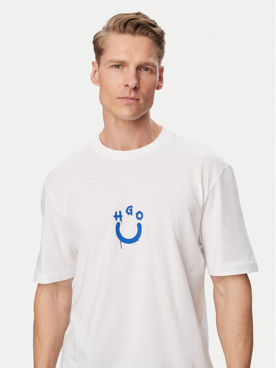 HUGO HUGO Camiseta Norizom 50560112 Blanco Regular Fit
