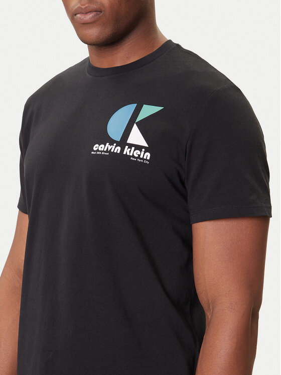 Calvin Klein Jeans Calvin Klein Jeans Camiseta Bauhaus Logo LV04RC827G Negro Regular Fit